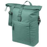 BASIL 18542 BROOKLYN ENKELE FIETSTAS MIK HOOKS 17L. ZILVERGROEN