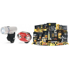 XLC LED VERLICHTINGSSET BATTERIJ STVZO-KEUR ***KERSTPAKKET/40 ACTIE PN36380***