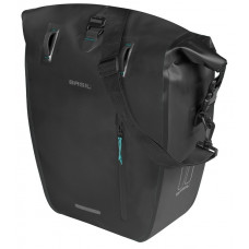 BASIL 18528 RIVO L ENKELE FIETSTAS MIK HOOKS 25-31L. ZWART