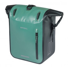 BASIL 18526 RIVO M ENKELE FIETSTAS MIK HOOKS 12-15L. ZILVERGRIJS/ZWART