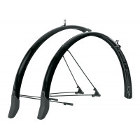 SKS BLUEMELS SPATBORDSET 28 INCH 55MM MET KABELGELEIDING ZWART