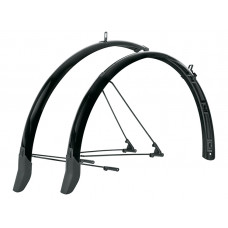 SKS BLUEMELS SPATBORDSET 28 INCH 55MM MET KABELGELEIDING ZWART SKS BLUEMELS SPATBORDSET 28 INCH 55MM MET KABELGELEIDING ZWART