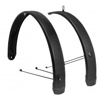 EUROFENDER TEMPO SQUARE SPATBORDSET 58MM - 28 INCH ZWART