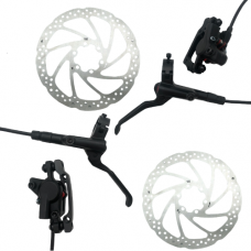 AA+ HYDRAULISCHE SCHIJFREMSET VOOR + ACHTER 1000/2000 MM INCLUSIEF REMSCHIJVEN