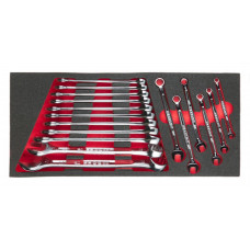 FACOM PRO FOAM INCLUSIEF 17 RINGSTEEKSLEUTELS 6-24MM