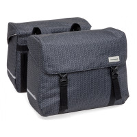 NEW LOOXS 218.158 MONDI JOY DUBBELE FIETSTAS 38L. NIMA ZWART