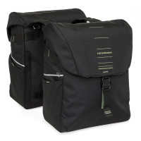 NEW LOOXS 536.155 VIGO DUBBELE FIETSTAS 40L. ZWART/GROEN