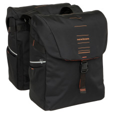 NEW LOOXS 536.156 VIGO DUBBELE FIETSTAS 40L. ZWART/ORANJE