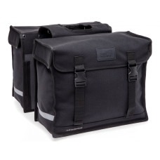 NEW LOOXS 030.330 CANVAS DE LUXE DUBBELE FIETSTAS 46L. ZWART