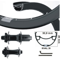 AA+ WIELSET 28/ 29 INCH 622 6-BOUT 8-11 SPEED THRU AXXLE 110/142 MM ZWART AA+ WIELSET 28/ 29 INCH 622 6-BOUT 8-11 SPEED THRU AXXLE 110/142 MM ZWART