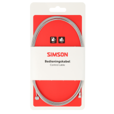 SIMSON S020213 REM BINNENKABEL UNIVERSEEL 2.25M 1.5MM RVS OP KAART