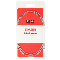 SIMSON S020215 VERSNELLINGS KABEL UNIVERSEEL 2.25M 1.2MM RVS OP KAART
