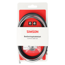 SIMSON S020219 REMKABELSET COMPLEET UNIVERSEEL ZWART OP KAART