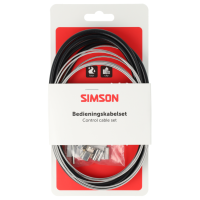 SIMSON S020229 REMKABEL ROLLERBRAKE COMPLEET ZWART RVS OP KAART