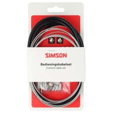 SIMSON S020229 REMKABEL ROLLERBRAKE COMPLEET ZWART RVS OP KAART