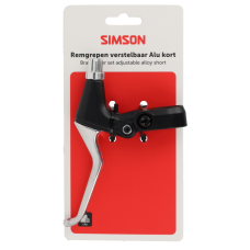 SIMSON S020236 REMHENDEL ZWART/ALU SET OP KAART