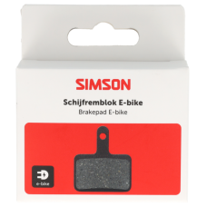 SIMSON S020241 REMBLOKKEN SINTERED E-BIKE DISK /SCHIJFREM O.A. SHIMANO/TEKTRO SET 2 STUKS OP KAART
