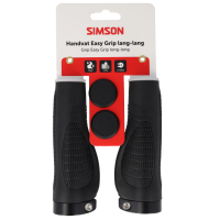 SIMSON S020461 HANDVATTEN SET EASY GRIP 2X130MM ZWART OP KAART