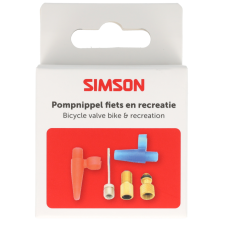 SIMSON S020509 OPPOMPNIPPELS LUCHTBED & BAL 5-DELIG OP KAART