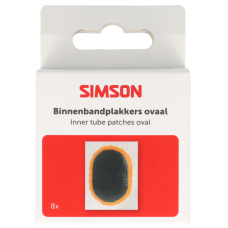 SIMSON S020523 BINNENBANDPLEISTERS OVAAL OP KAART