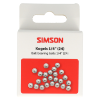 SIMSON S020912 KOGELS 1/4" 24 STUKS OP KAART