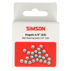 SIMSON S020912 KOGELS 1/4" 24 STUKS OP KAART
