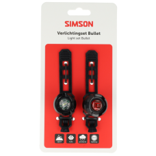 SIMSON S022009 BATTERIJ LED SET BULLET 1 LED'S 2.5/1.5 LUX OP KAART