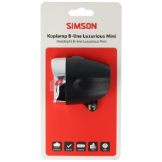 SIMSON S022037 AURORA BATTERIJ KOPLAMP B-LINE LUXURIOUS MINI OP KAART