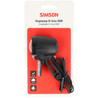 SIMSON S022049 AURORA NAAFDYNAMO KOPLAMP D-LINE 6V 50R OP KAART