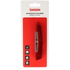 SIMSON S022067 AURORA DYNAMO ACHTERLICHT 6V D-LINE D50C OP KAART