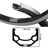 RYDE VELG ZAC 19 ZWART/ZILVER 24MM 28" 36 GAATS 14G ETRTO 622 RYDE VELG ZAC 19 ZWART/ZILVER 24MM 28" 36 GAATS 14G ETRTO 622