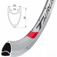 REMERX TAURUS RACE VELG 28 INCH ETRTO 622 ALUMINIUM 36 GAATS ZILVER MET REMRAND