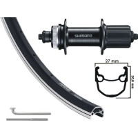KGS ACHTERWIEL 28 INCH (622) VELG ZWART/ZILVER CENTERLOCK 8-10S