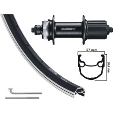 KGS ACHTERWIEL 28 INCH (622) VELG ZWART/ZILVER CENTERLOCK 8-10S
