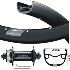 KGS VOORWIEL 28 INCH (622) VELG + SPAKEN ZWART CENTERLOCK