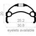 RODI VISION 25 VELG 28 INCH 13G/36H DISC ZWART