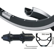 KGS ACHTERWIEL 28 INCH (622) ZWART CASSETTE 8-9 SP ZW UITVAL