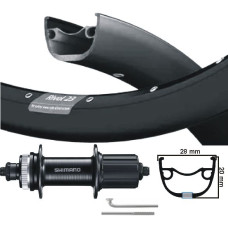 KGS ACHTERWIEL 28 INCH (622) ZWART/ZWART CASSETTE CENTERLOCK 8-10 SPD QR KGS ACHTERWIEL 28 INCH (622) ZWART/ZWART CASSETTE CENTERLOCK 8-10 SPD QR