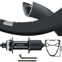 KGS / SHIMANO ACHTERWIEL 28 / 29 INCH ( 622 ) ZWART  8-10 SPEED CENTERLOCK QR UITVAL