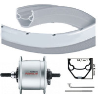 KGS VOORWIEL 28 INCH (622) NAAFDYNAMO RB 6V 3 W VELG ZILVER