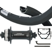 KGS VOORWIEL 28 INCH (622) SPAKEN ZWART VELG ZWART CENTERLOCK UITVAL