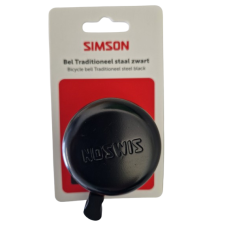 SIMSON S020105 BEL TRADITIONEEL ZWART OP KAART