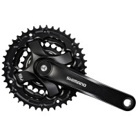 SHIMANO CRANKSTEL FC-TY501 ALTUS 42X34X24T 170MM 6-8 SPEED ZWART