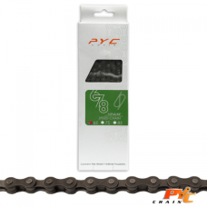 PYC FIETSKETTING 8 SPEED 1/2X3/32 116 SCHAKELS 7.1MM OP KAART