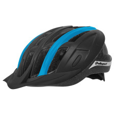 POLISPORT RIDE IN FIETSHELM L 58-62CM ZWART/BLAUW