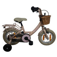 BIKEFUN 12GG30 12 INCH GIRLY LICHT ROZE REMNAAF MET MANDJE EN ZIJWIELEN