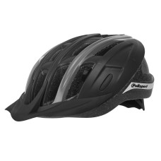 POLISPORT RIDE IN FIETSHELM L 58-62CM ZWART/GRIJS