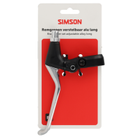 SIMSON S020235 REMHENDEL ZWART/ALU SET OP KAART