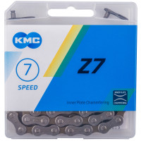 KMC Z7 FIETSKETTING 7 SPEED 1/2X3/32 114 SCHAKELS GRIJS/BRUIN IN DOOSJE
