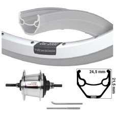 KGS ACHTERWIEL 28 INCH (622) ZAC 2000/421 ZILVER NEXUS 7 ROLLERBRAKE